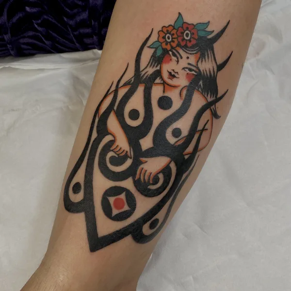 Ornamental tattoo by Lilentatt in Barcelona