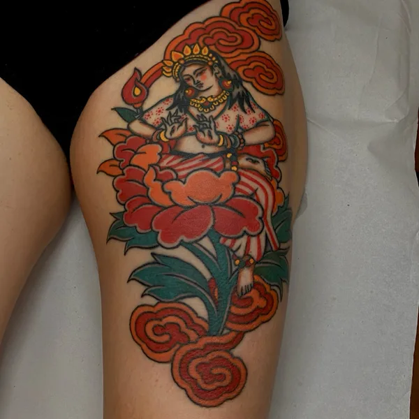 Ornamental tattoo by Lilentatt in Barcelona