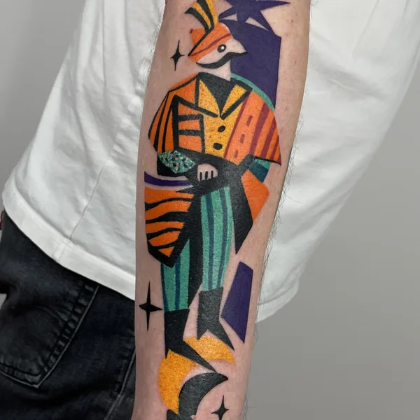 Abstract tattoo by Marta Kudu in Warszawa