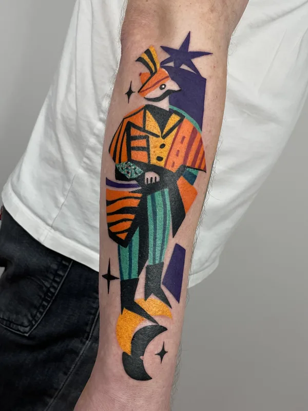 Abstract tattoo by Marta Kudu in Warszawa