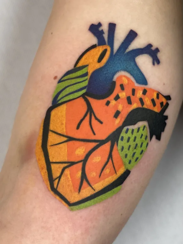 Abstract tattoo by Marta Kudu in Warszawa