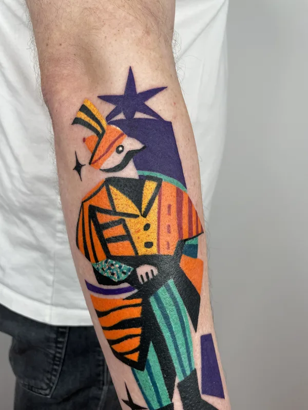 Abstract tattoo by Marta Kudu in Warszawa