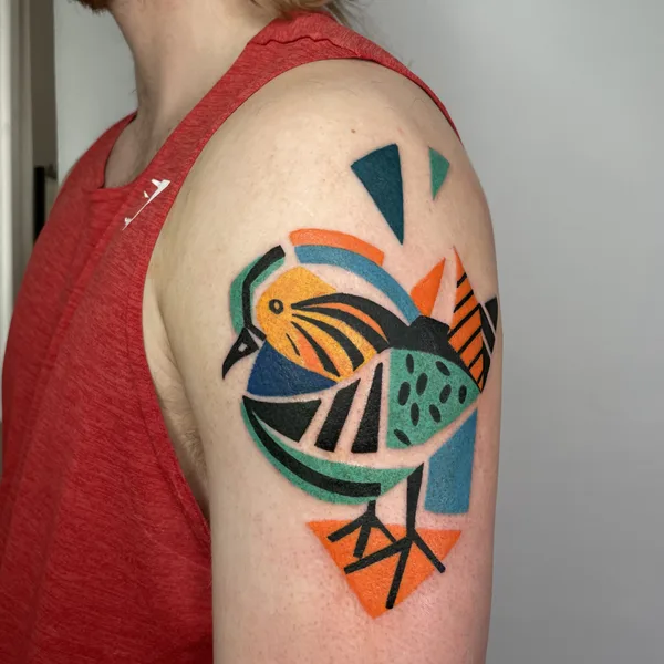 Abstract tattoo by Marta Kudu in Warszawa