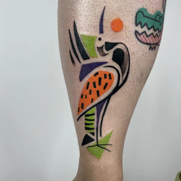 Abstract tattoo by Marta Kudu in Warszawa