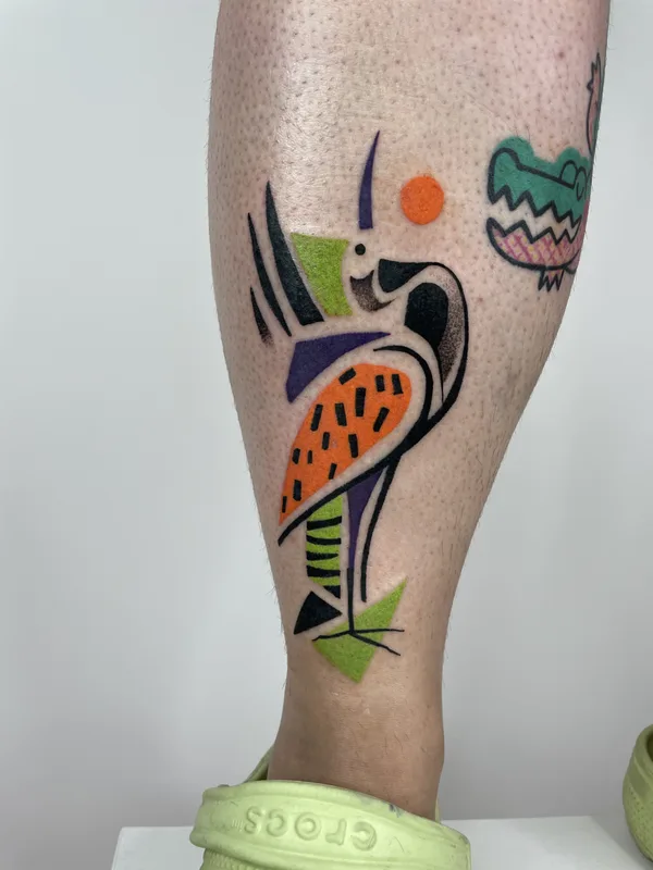 Abstract tattoo by Marta Kudu in Warszawa
