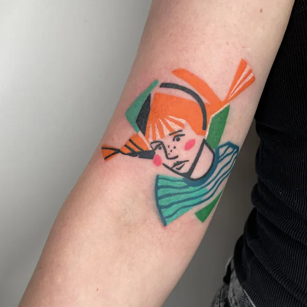 Abstract tattoo by Marta Kudu in Warszawa