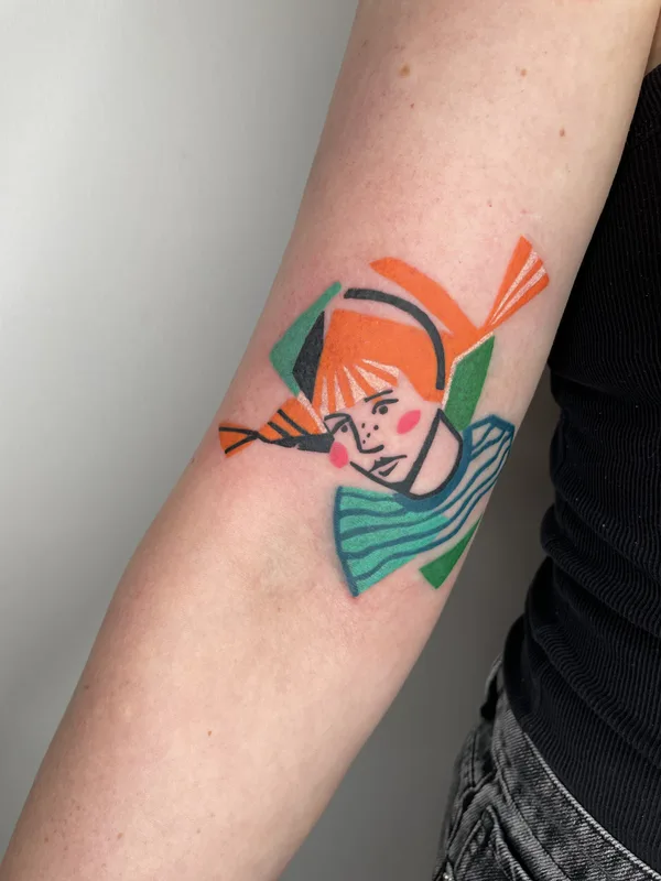 Abstract tattoo by Marta Kudu in Warszawa