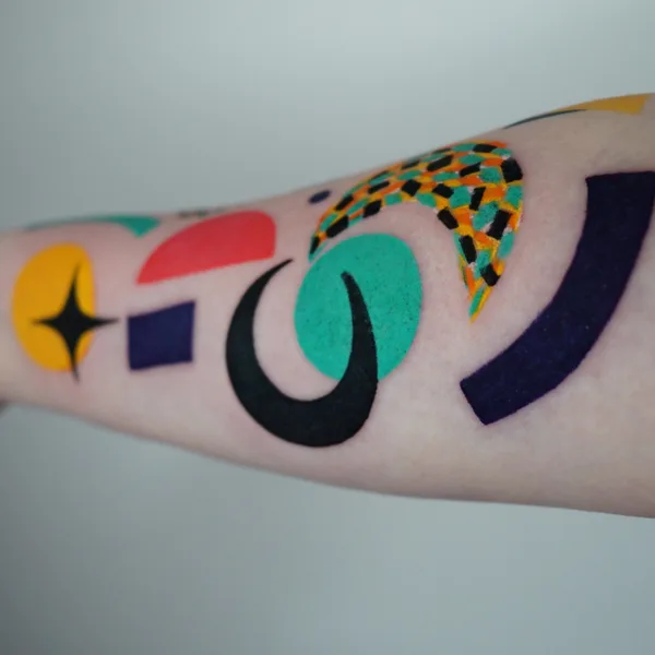 Abstract tattoo by Marta Kudu in Warszawa