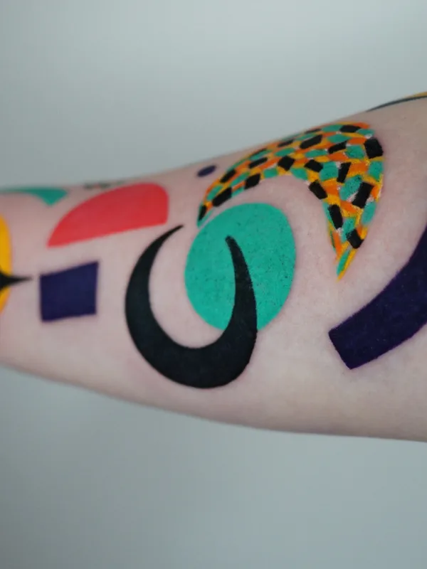 Abstract tattoo by Marta Kudu in Warszawa