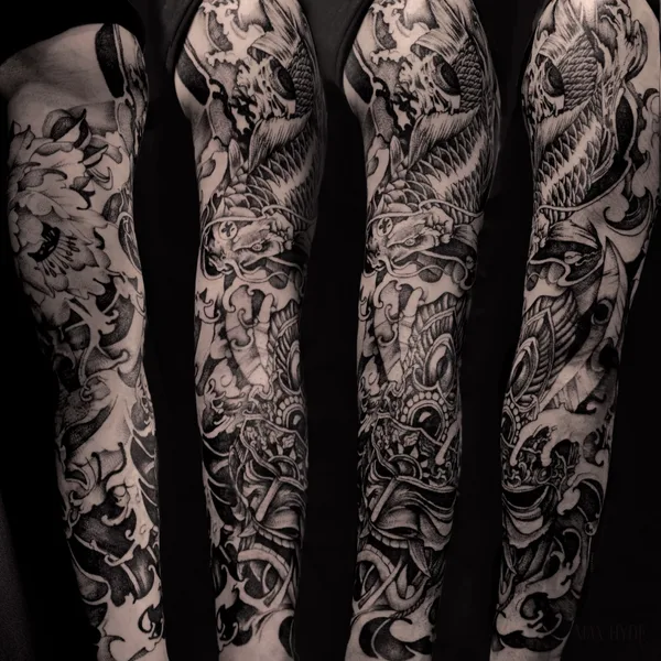 whipshading tattoo by Max Hyde in Saint Petersburg