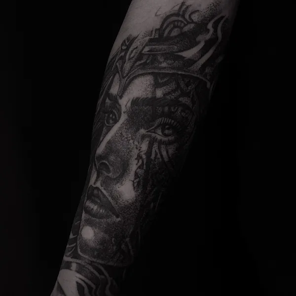 whipshading tattoo by Max Hyde in Saint Petersburg
