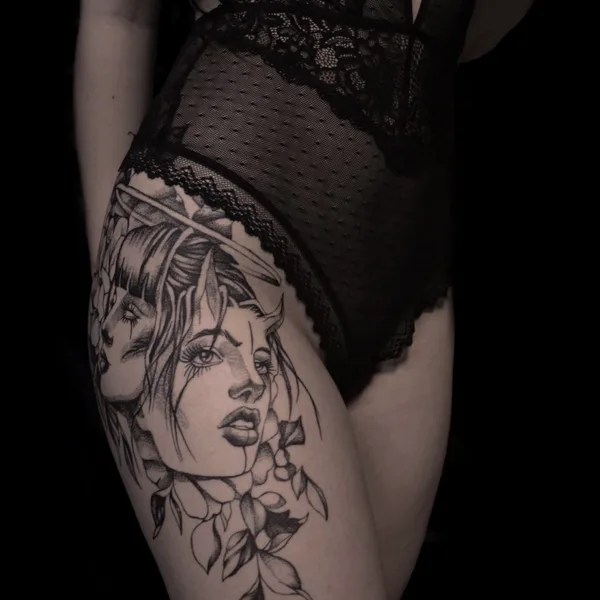 whipshading tattoo by Max Hyde in Saint Petersburg