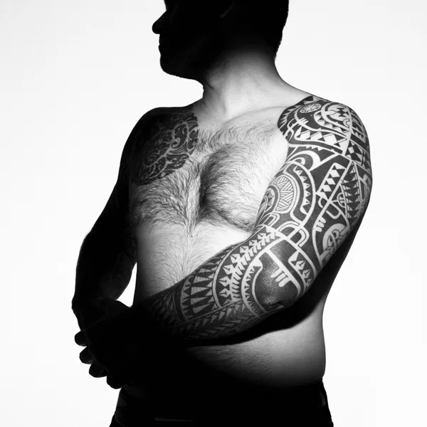 Ornamental tattoo by Maxim Desnev in Ярославль