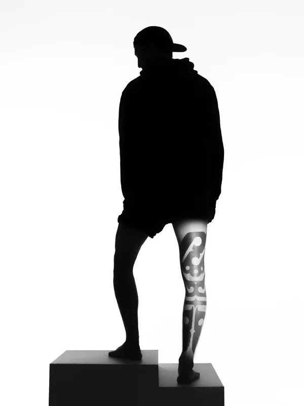 male color ornamental Tatuaggio su leg #84369 | Tatuatore Maxim Desnev