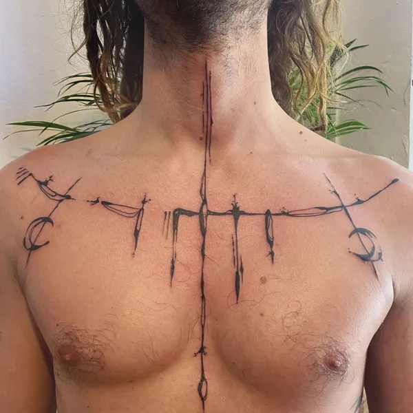 Abstract tattoo by May