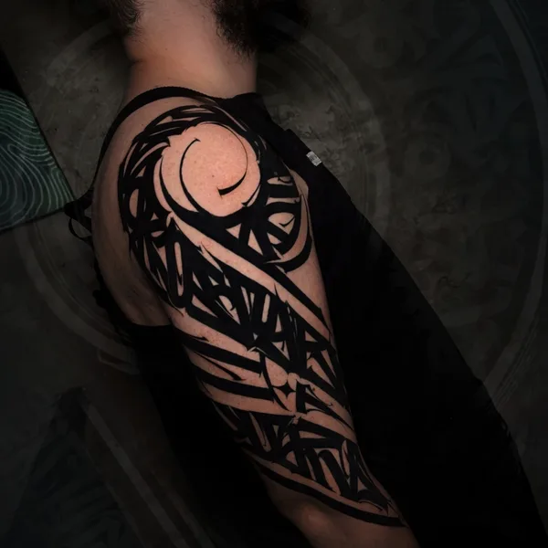 Lettering tattoo by Mayya Gri in Moscow