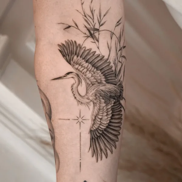 Botanical tattoo by Miriam Andrea