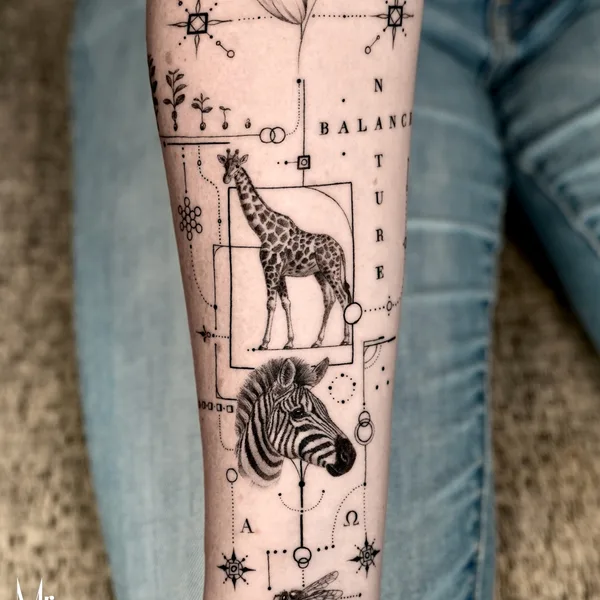 Black tattoo by Mr. J Fineline in Munich