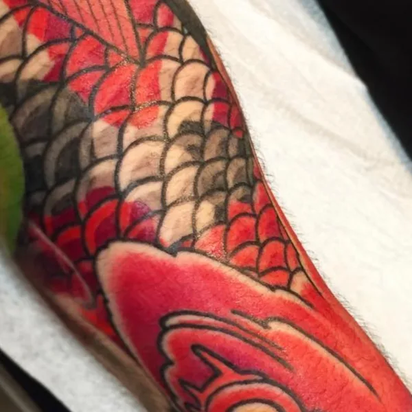 Japanese tattoo by Nima Jolan in Montréal