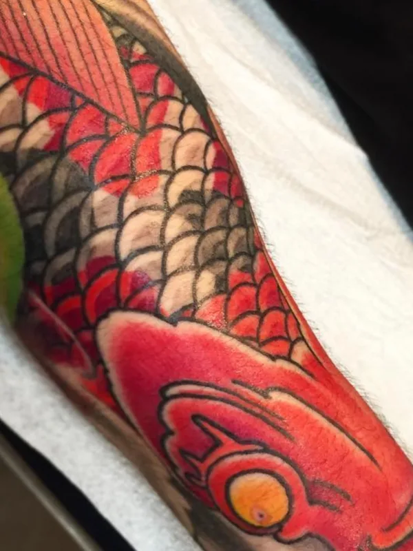 Japanese tattoo by Nima Jolan in Montréal