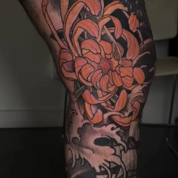 Japanese tattoo by Nima Jolan in Montréal