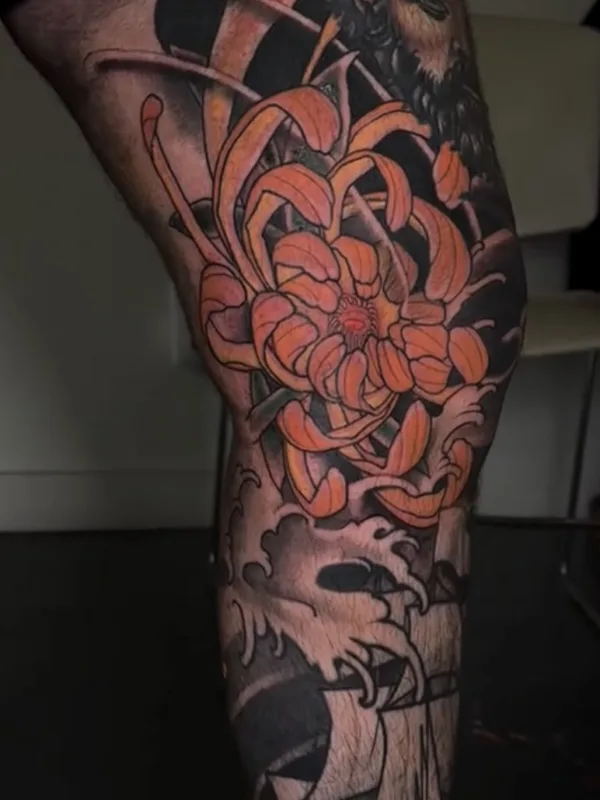 Japanese tattoo by Nima Jolan in Montréal