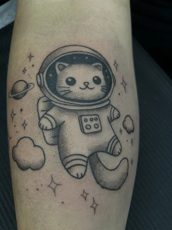 black and grey illustrative татуировка на forearm #88774 | Тату мастер Olga Manzula