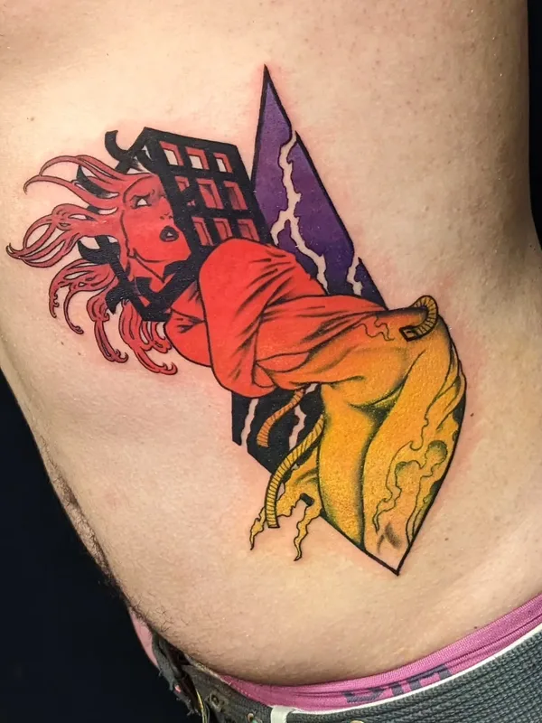 New School tattoo by Onnie O'Leary in Sydney