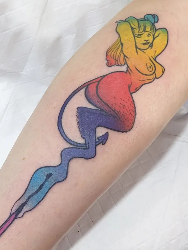 New School tattoo by Onnie O'Leary in Sydney