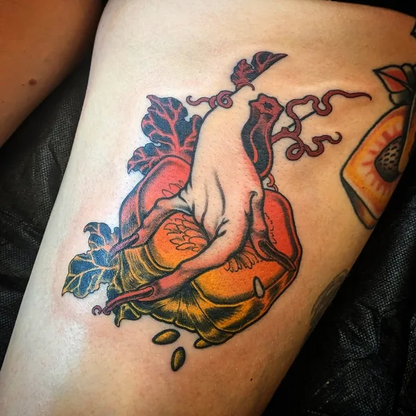 New School tattoo by Onnie O'Leary in Sydney