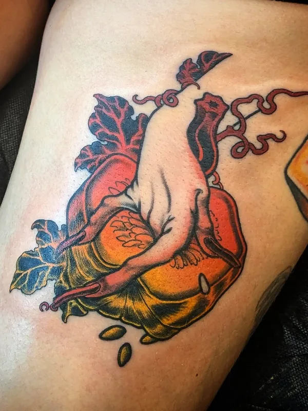 New School tattoo by Onnie O'Leary in Sydney