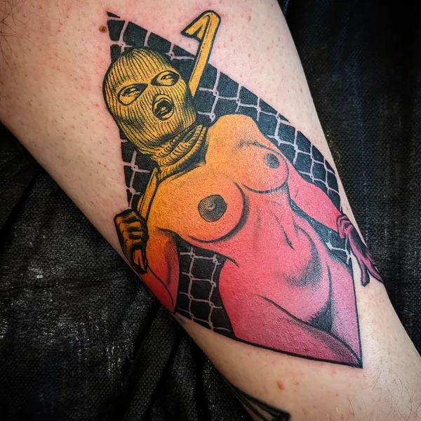 New School tattoo by Onnie O'Leary in Sydney
