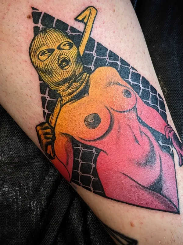 New School tattoo by Onnie O'Leary in Sydney