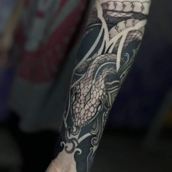 Ornamental tattoo by PALLADA in Тула