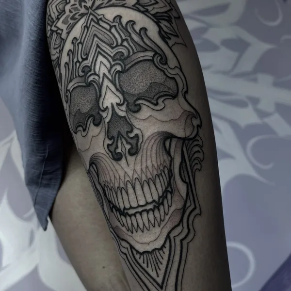 Ornamental tattoo by PALLADA in Тула