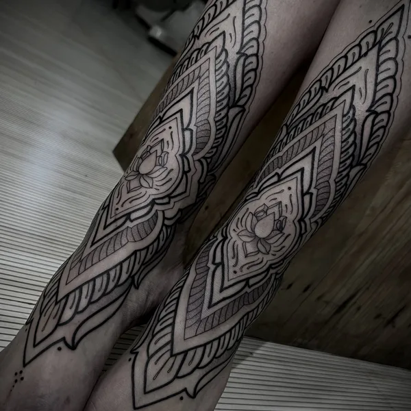 Ornamental tattoo by PALLADA in Тула