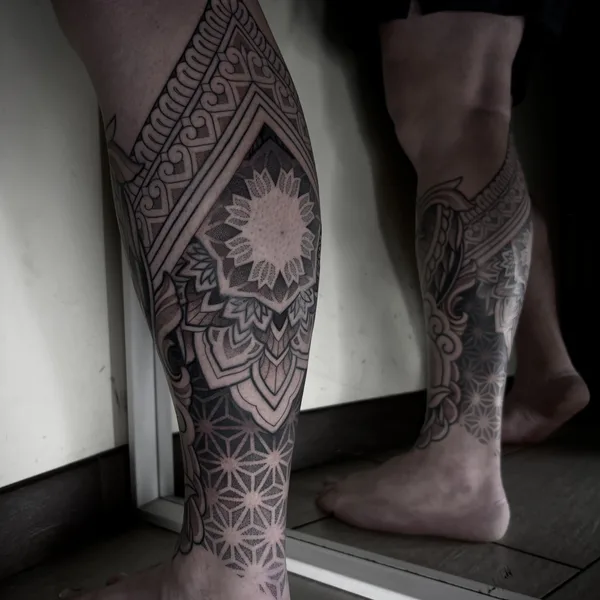 Ornamental tattoo by PALLADA in Тула