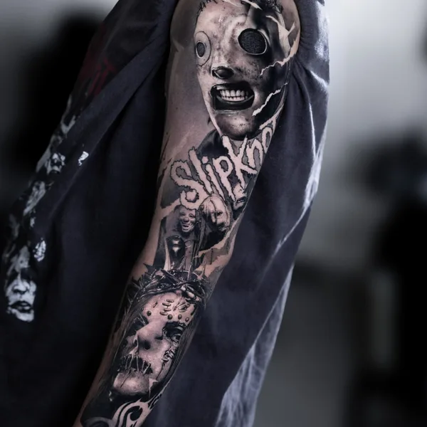 Horror tattoo by Rowoon in Seoul