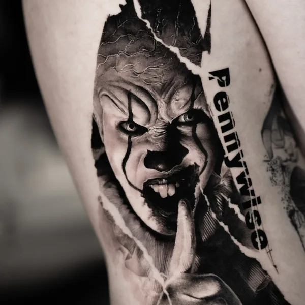 Horror tattoo by Rowoon in Seoul