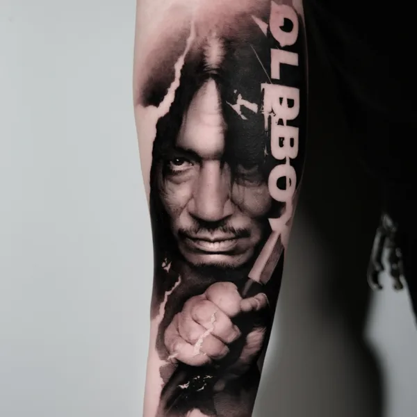 Horror tattoo by Rowoon in Seoul