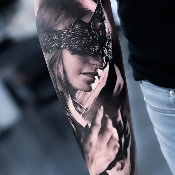 Horror tattoo by Rowoon in Seoul