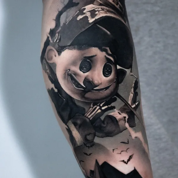Horror tattoo by Rowoon in Seoul
