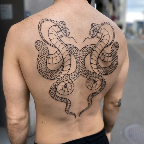 Fine Line tattoo by Saskia Patrice in Zürich