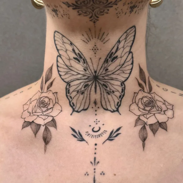 Fine Line tattoo by Saskia Patrice in Zürich