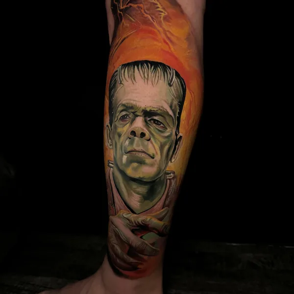 bioorganic tattoo by Sean McCready in Honolulu
