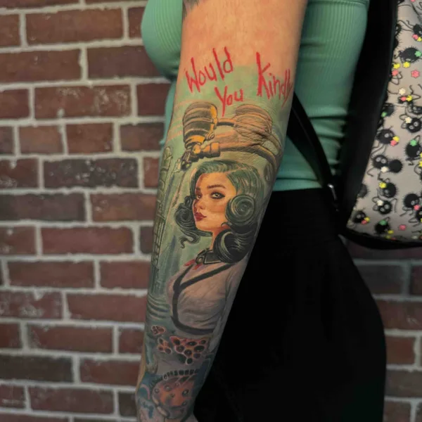 bioorganic tattoo by Sean McCready in Honolulu