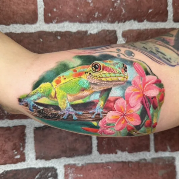 bioorganic tattoo by Sean McCready in Honolulu