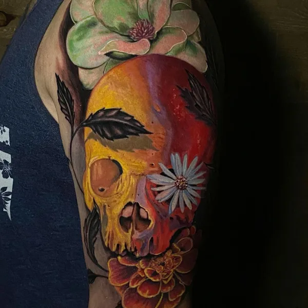 bioorganic tattoo by Sean McCready in Honolulu