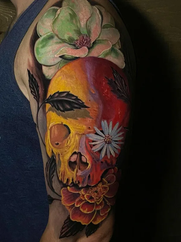 male color surrealism Tatuagem em shoulder #88611 | Tatuador Sean McCready
