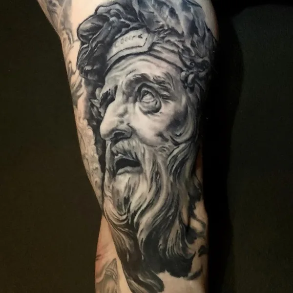bioorganic tattoo by Sean McCready in Honolulu